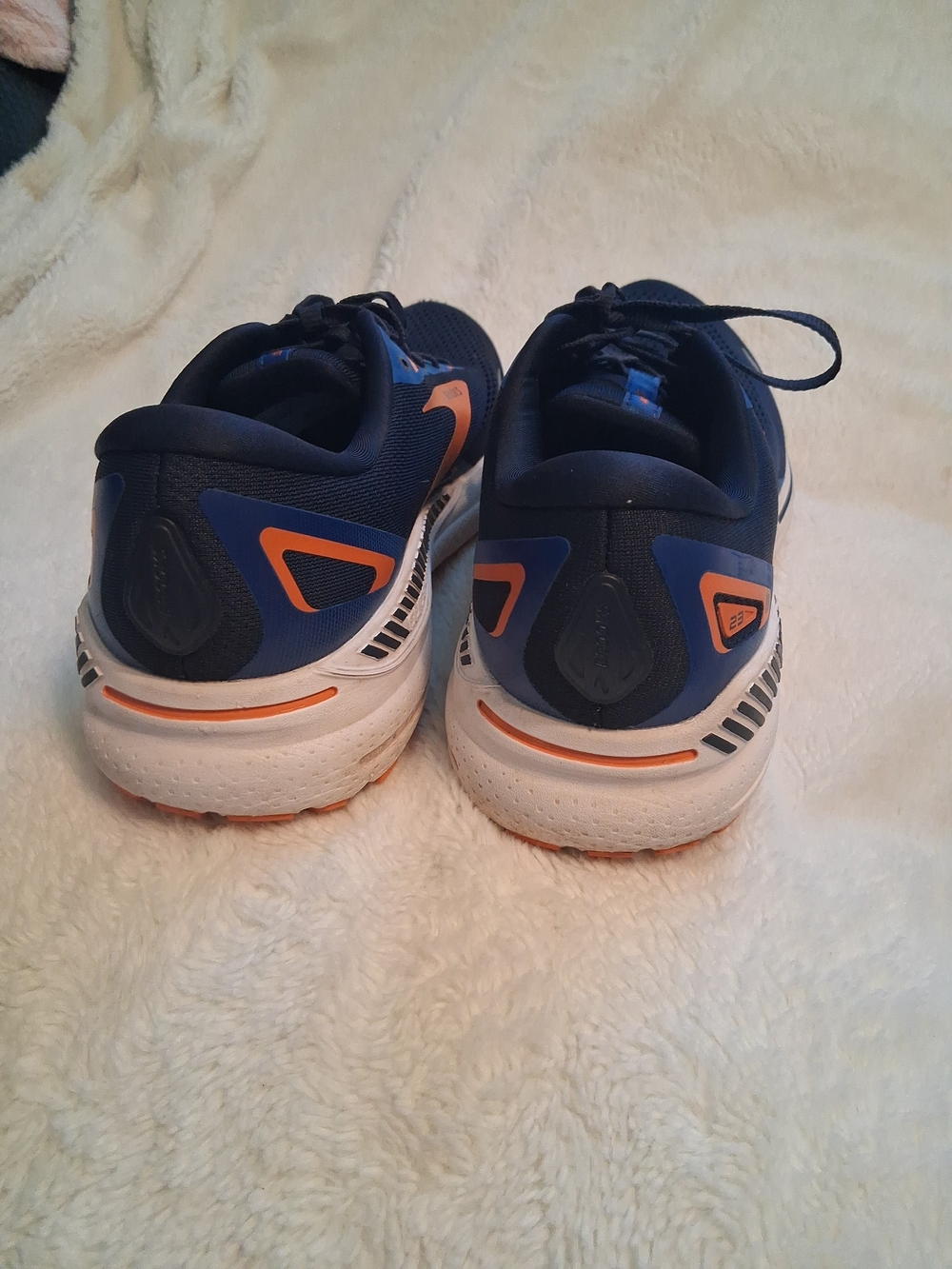 Brooks Navy Blue & Orange Men’s Running Sneakers Size 11.5 - Picture 5 of 7